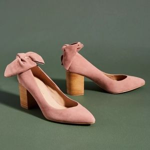 HTF Anthropologie Bow-Tied Heels